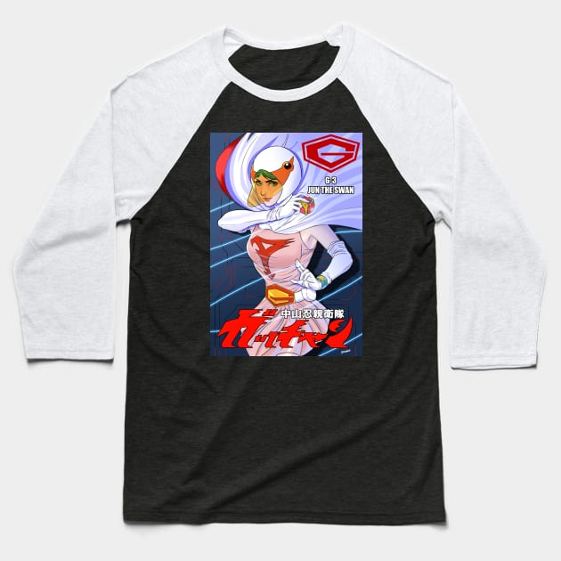 gatchaman jun the swan variant Baseball T-Shirt by Chardreyes77